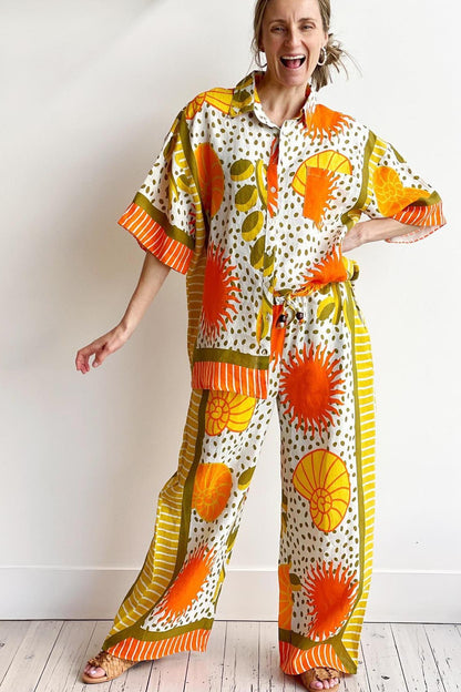 Spring Summer Floral Casual Set