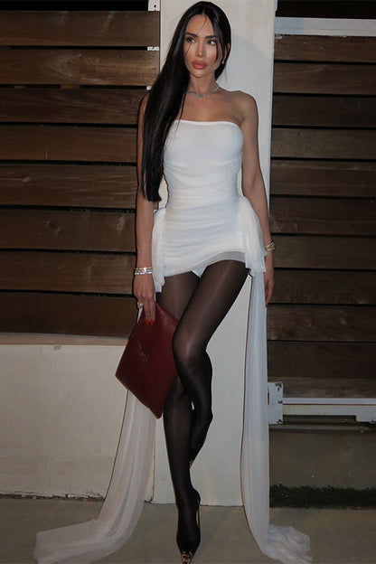 Summer Halter Deep-V Slit Mini Dress