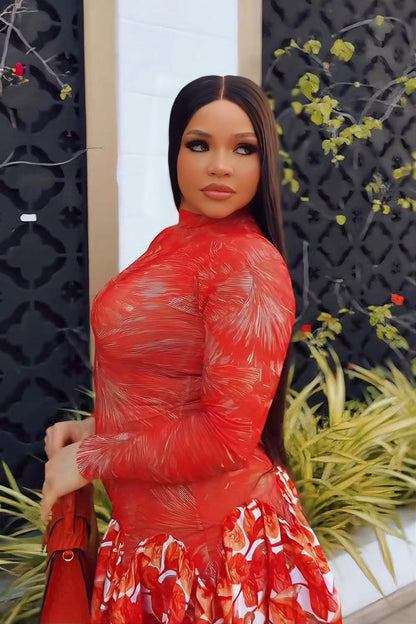 Abstract Art Formal Maxi Dress