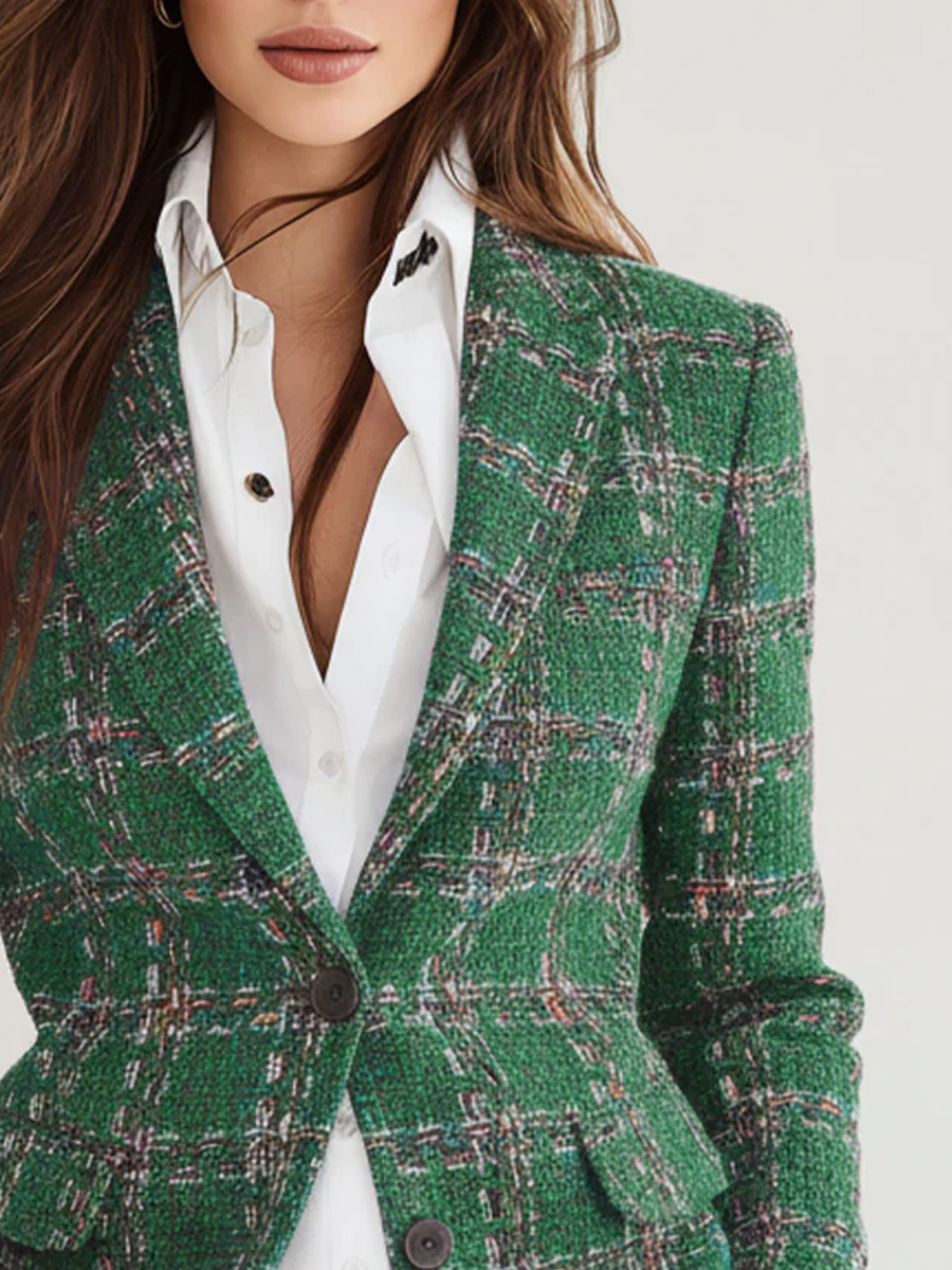 Vintage Plaid Blazer