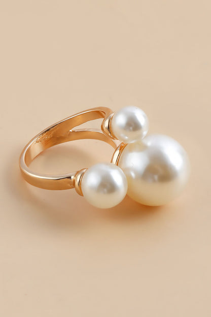 French Triple - Pearl Ring