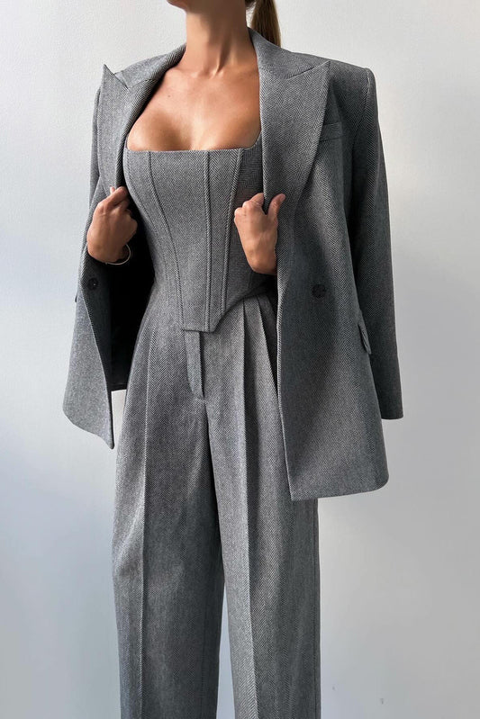 Professional Belted Suit