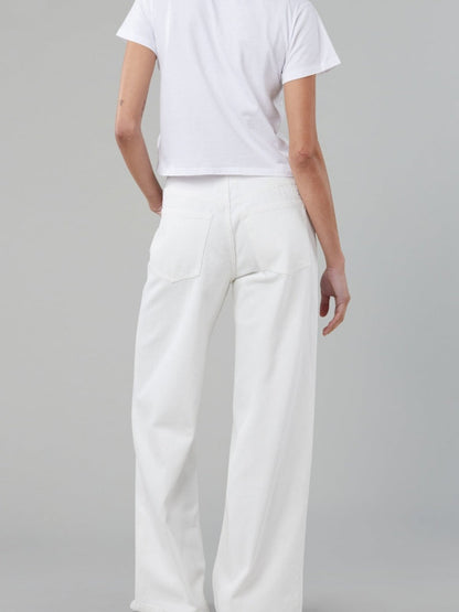 Adjustable Drawstring Low-Rise Jeans