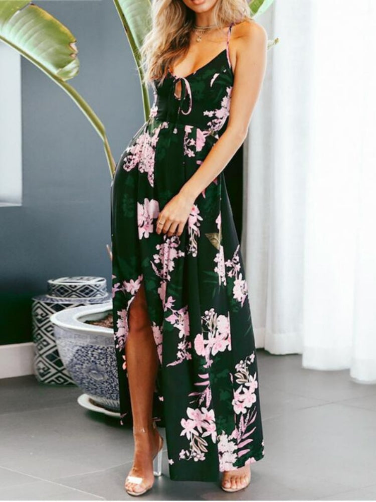Bohemian Print Maxi Dress