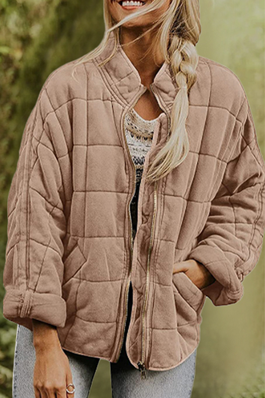 Casual Solid Pocket Zipper Mandarin Collar Outerwear(11 Colors)