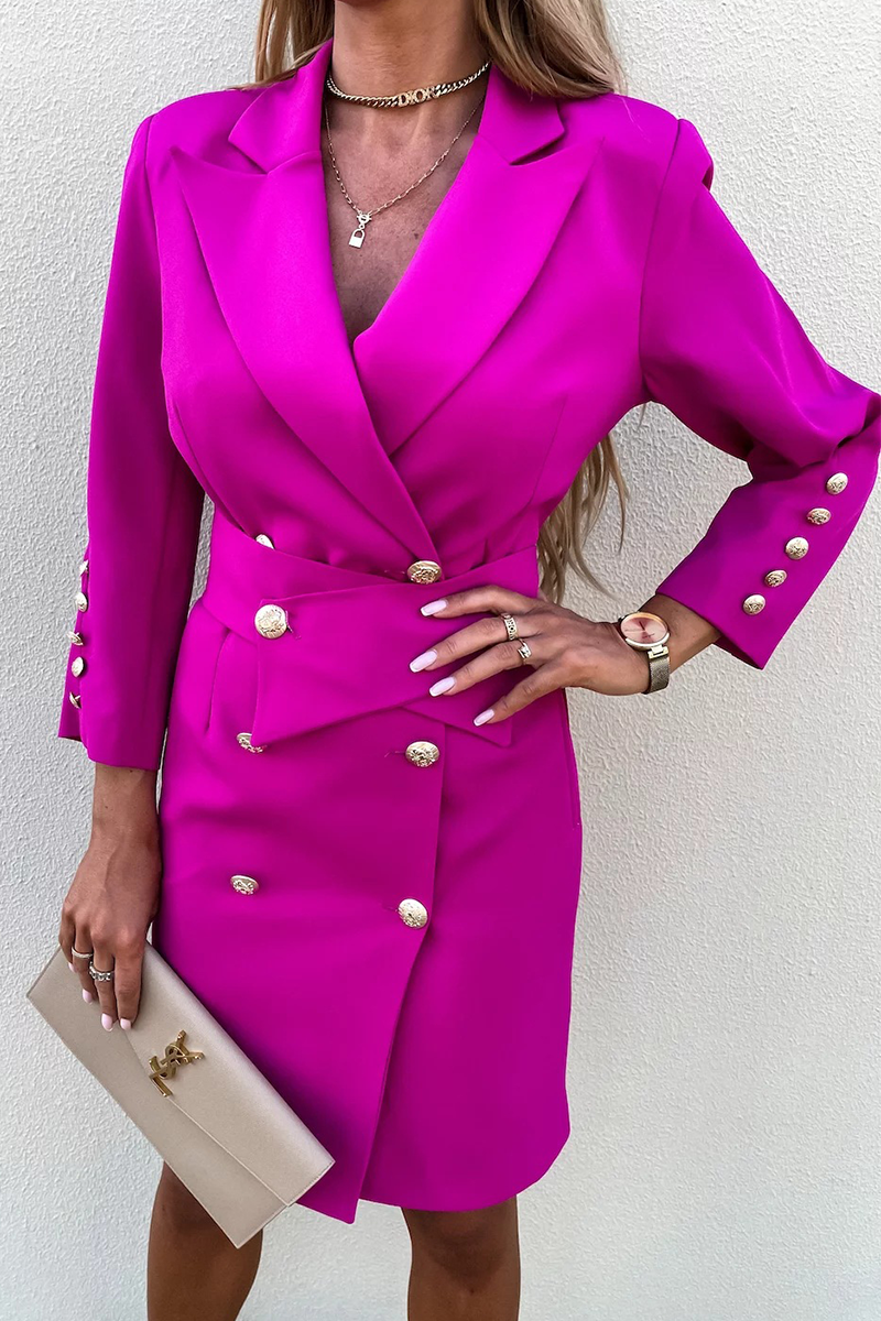 Fashion Solid Turndown Collar Outerwear(5 Colors)