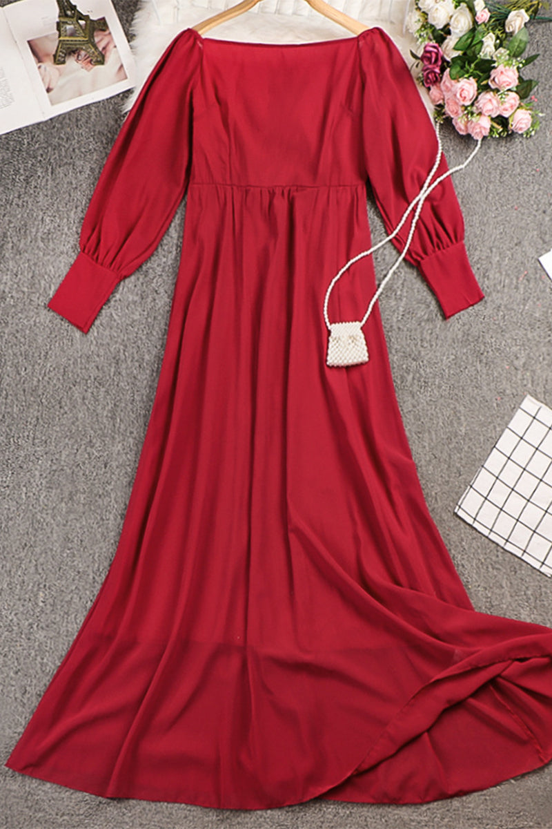 Elegant Solid Off the Shoulder Princess Dresses(4 Colors)