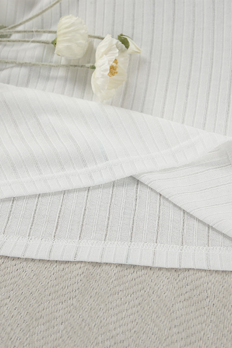 Casual Potholes U Neck Sleeveless Two Pieces