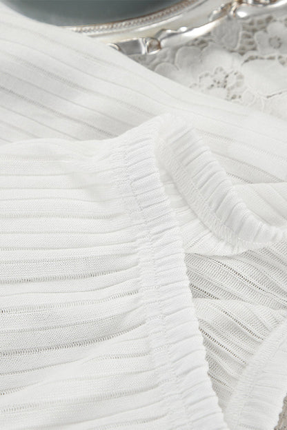 Casual Potholes U Neck Sleeveless Two Pieces