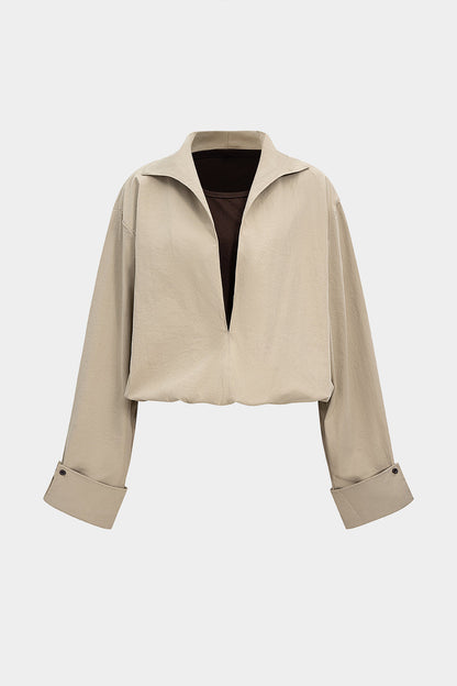 V-Neck Long-Sleeve Shirt