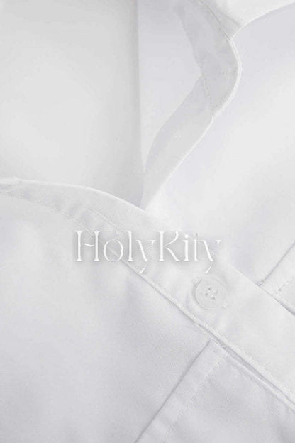 Asymmetric Cape Sleeve Shirt