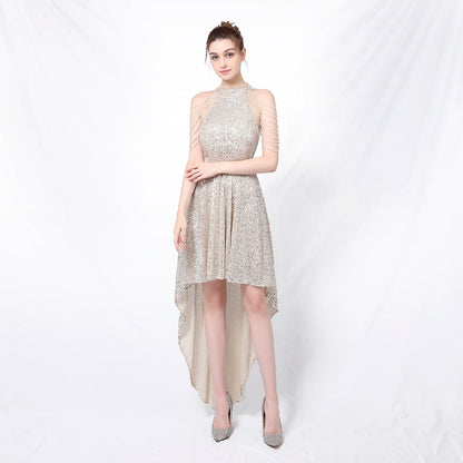 Corset L Sequin Sheath Car Model Room Show Host Performance Dress