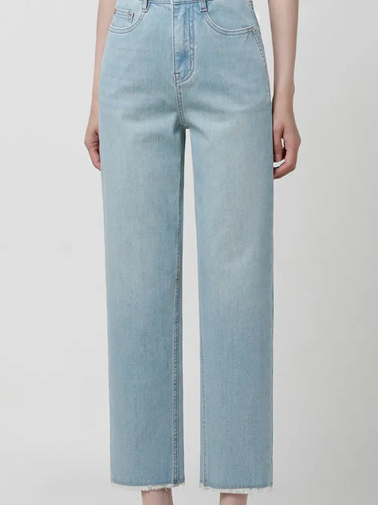 Light Blue Slim Straight Jeans