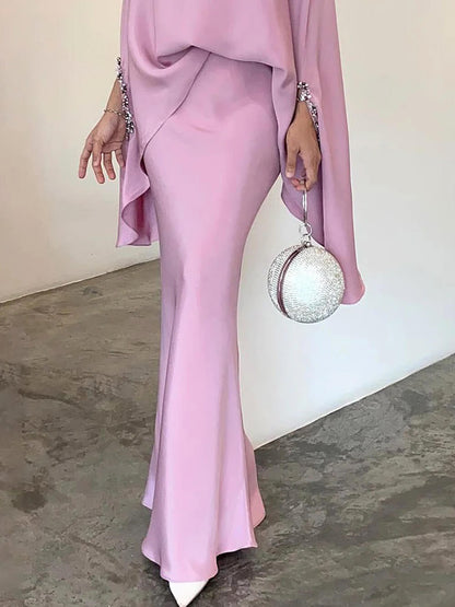 Elegant Solid Color Irregular Suit