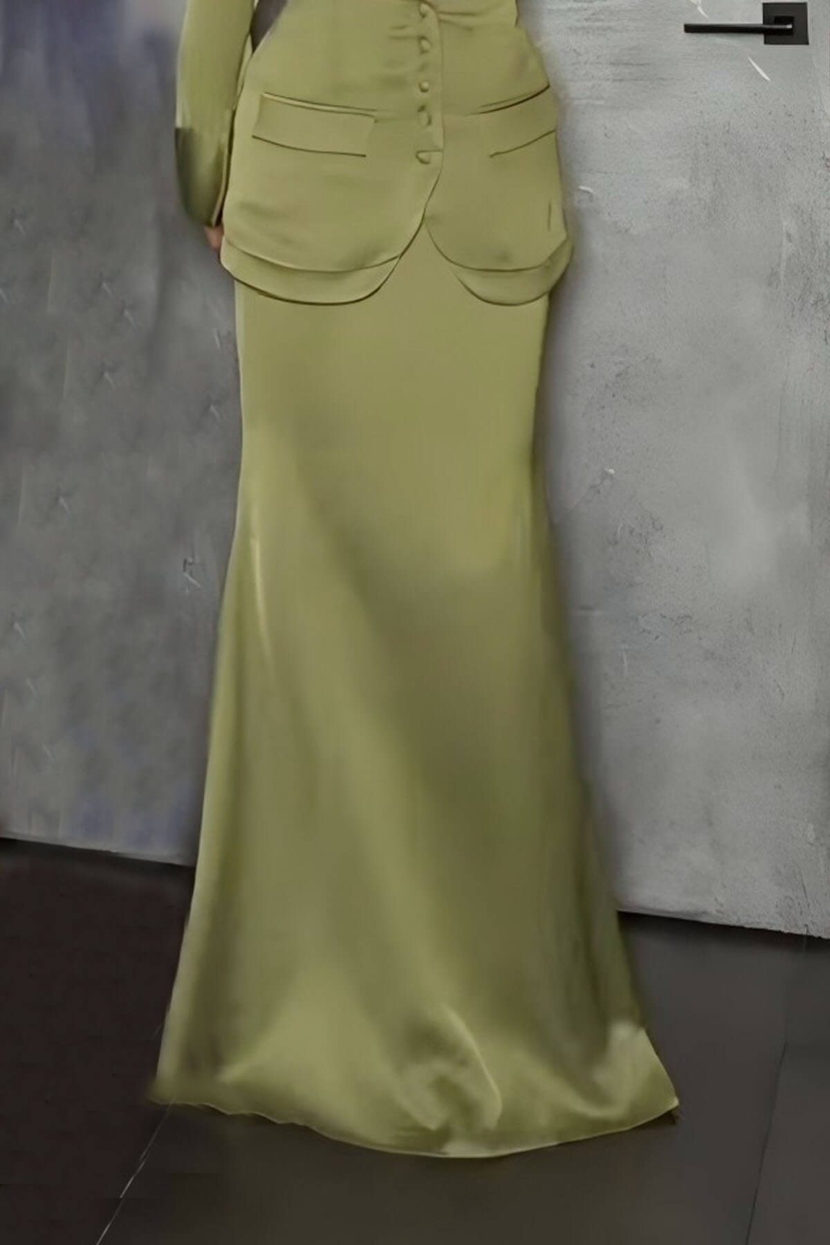 Elegant Satin Button-Embellished Lapel Shirt