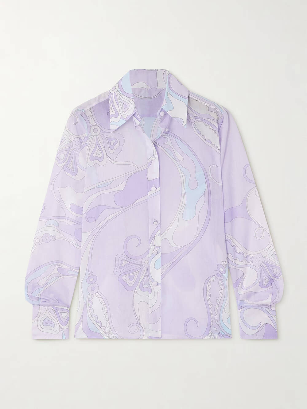 Unique Ethnic Print Button-Up Shirt