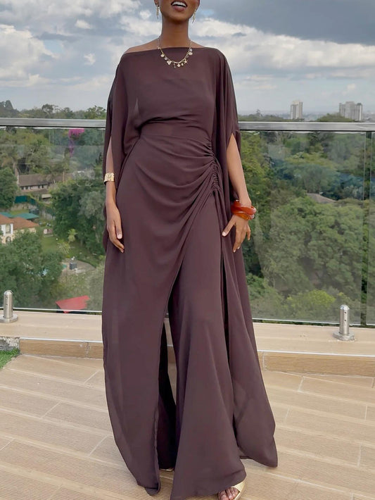 Exquisite Strapless Drawstring Two-piece Set