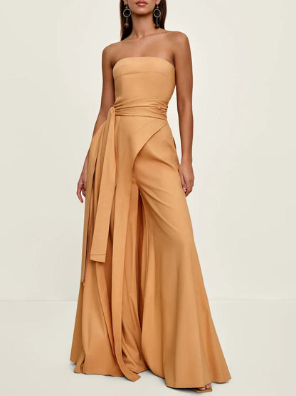 Elegant Off-the-shoulder Draped Irregular Long Top
