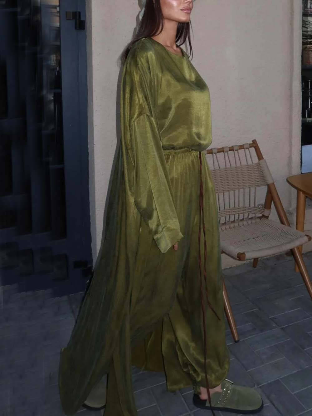 Casual Longline Cardigan-Style Top