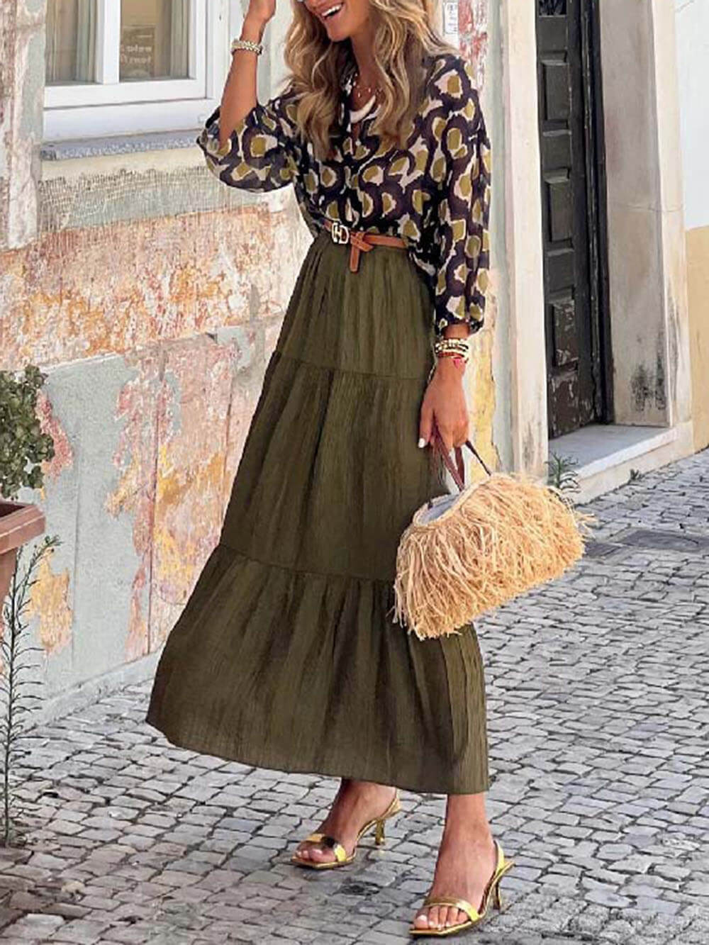 Fashion Casual Printed Shirt Top