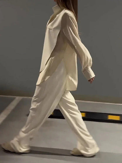 Exquisite Chiffon Patchwork Irregular Tie Shirt