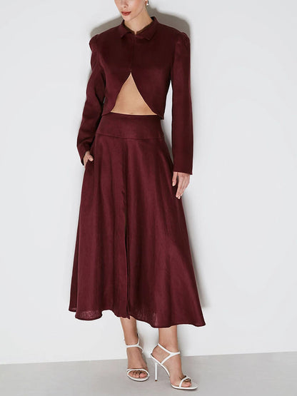 Elegant Asymmetric Short Blazer