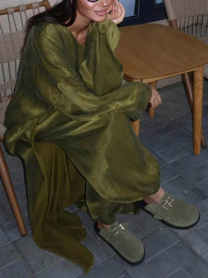 Casual Longline Cardigan-Style Top