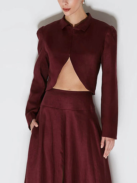 Elegant Asymmetric Short Blazer