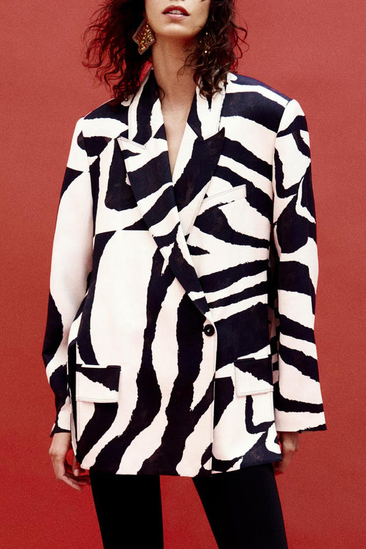 Exquisite Unique Animal Print Blazer