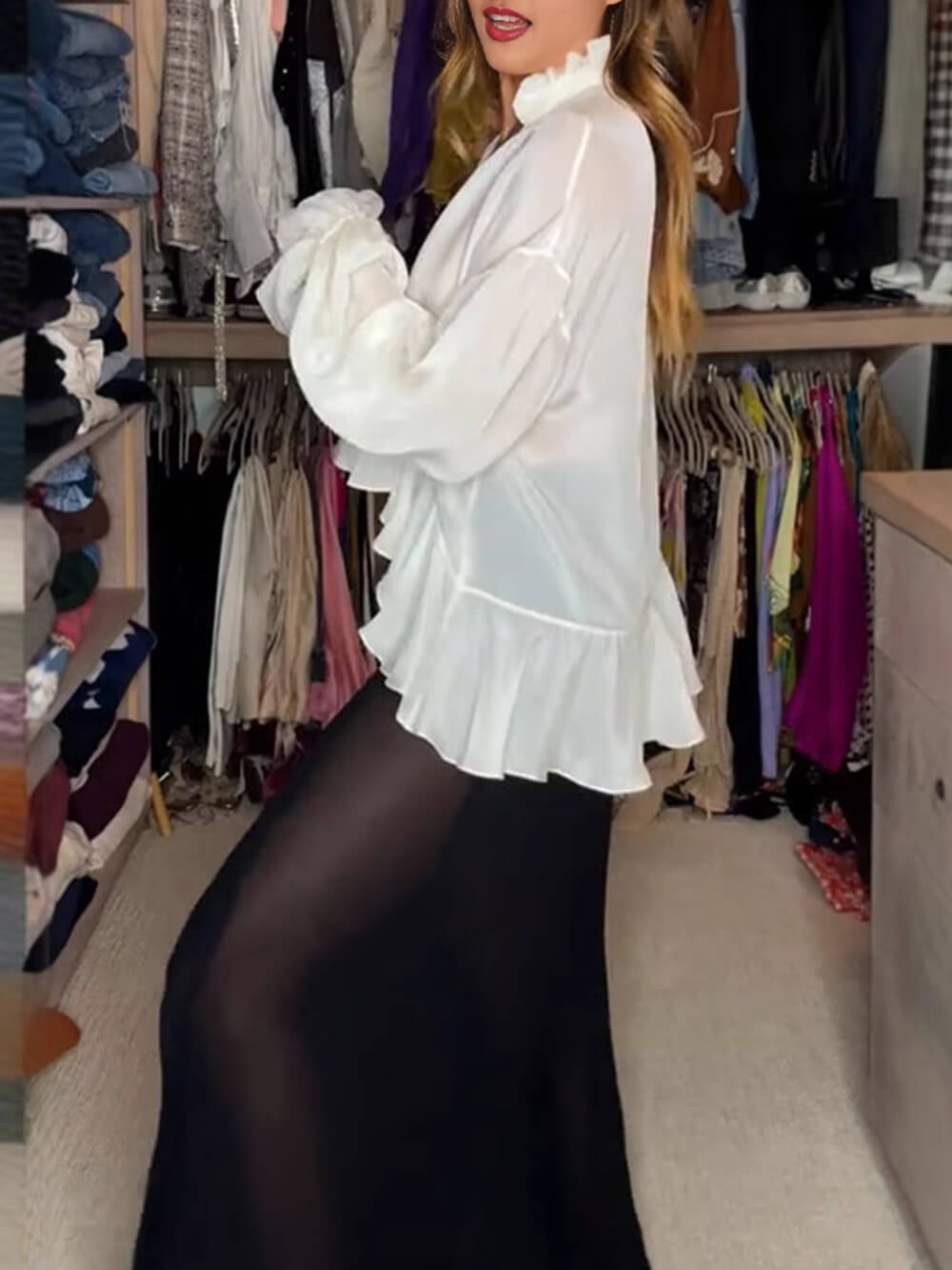 Summer Light Tie Cape Shirt