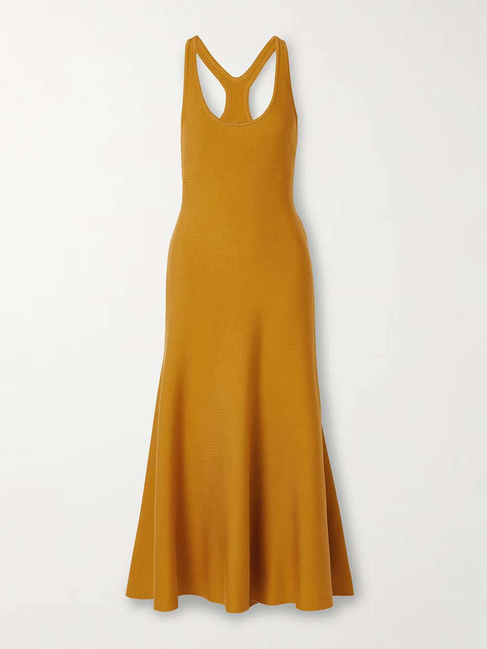 Classic Backless Cross-Front Fitted A-Line Midi Dress