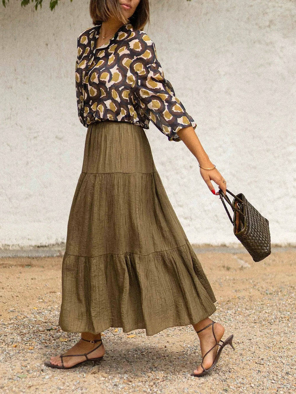 Fashion Casual Printed Shirt Top