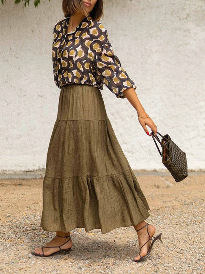 Fashion Casual Printed Shirt Top