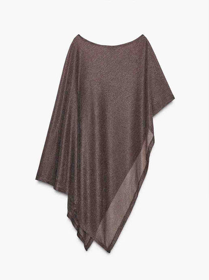 Exquisite Asymmetrical Shawl Pants Two-Piece Set