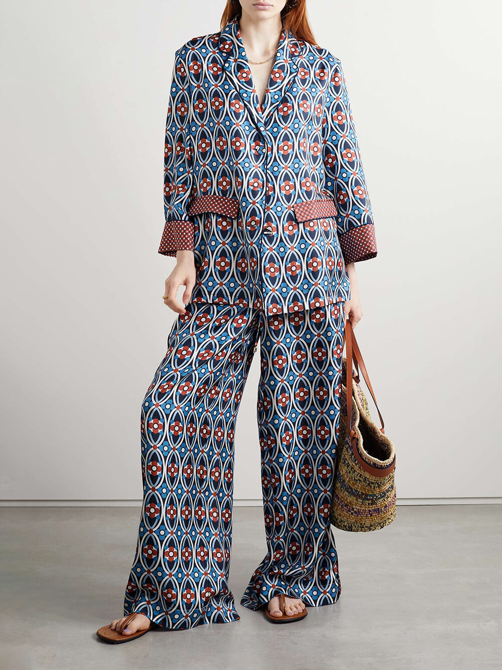 Unique Venice Print Satin Twill Shirt