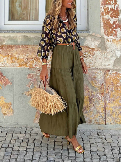 Fashion Casual Printed Shirt Top