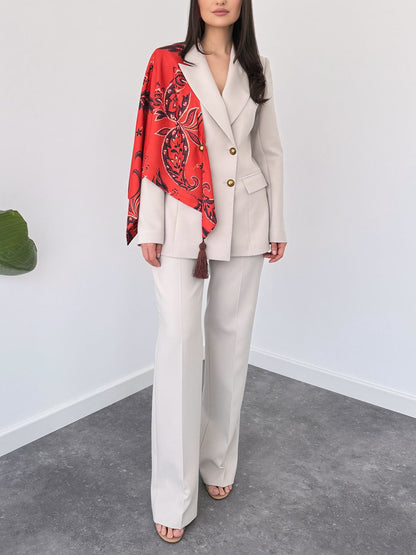 Elegant Tailored Double-Breasted Blazer