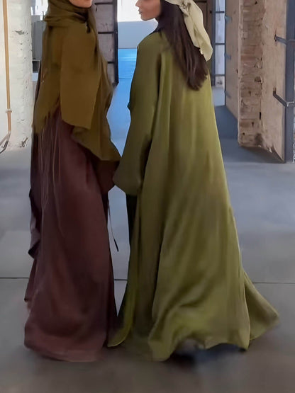 Casual Longline Cardigan-Style Top