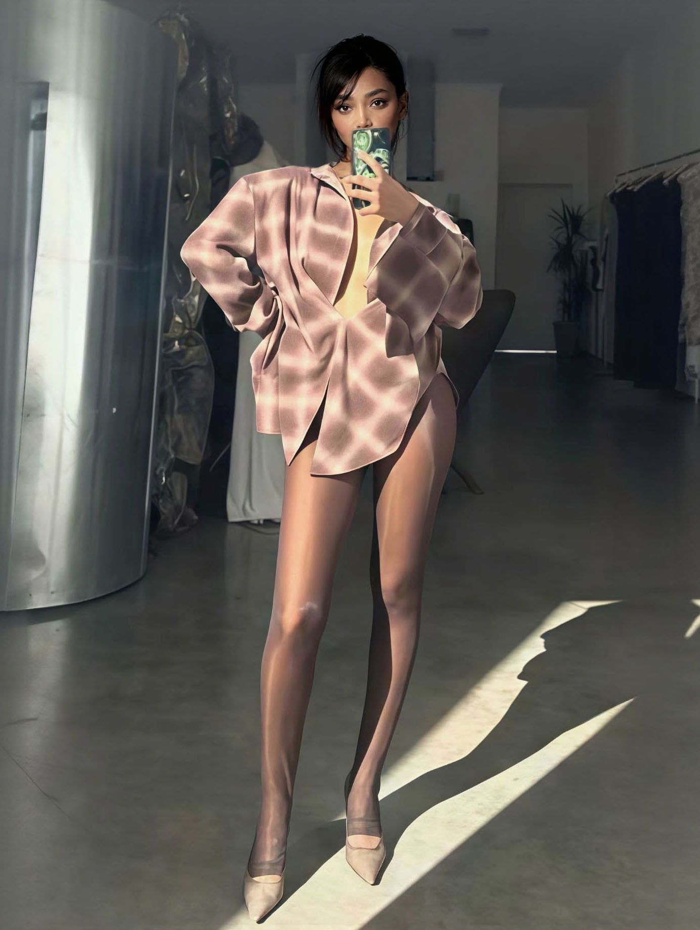 Exquisite Vintage Plaid Long-sleeved Shirt