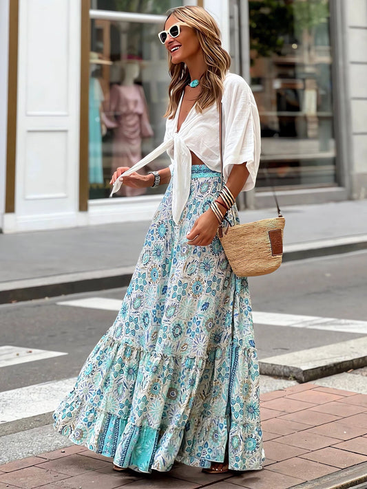 Printed Half Dress
