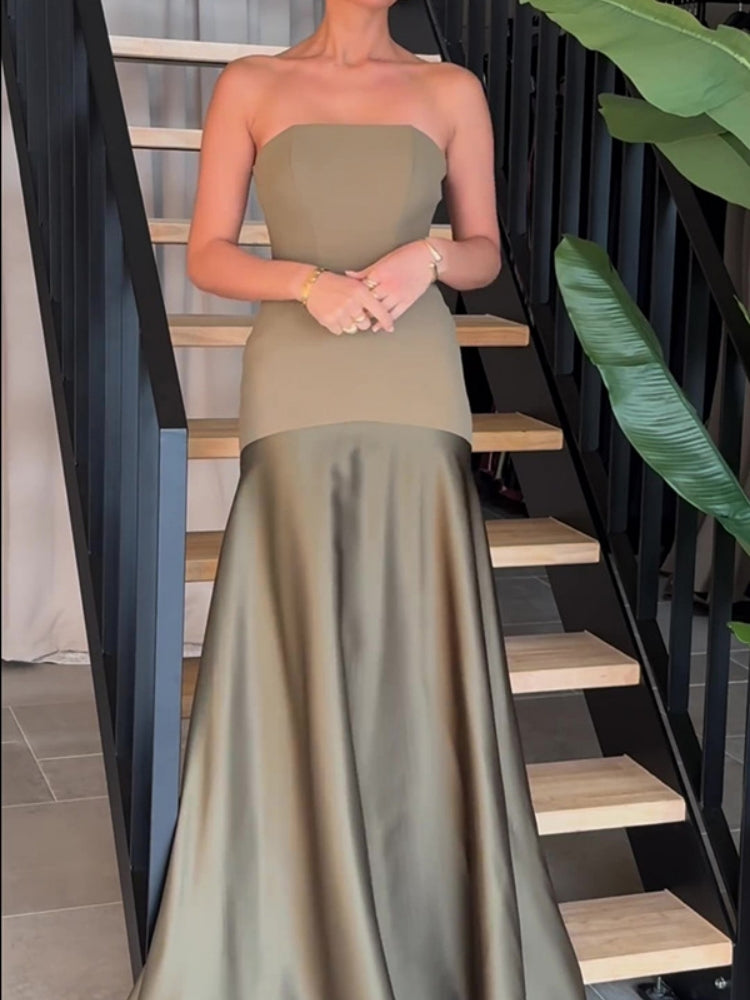 Voluminous Sleeveless Maxi Dress