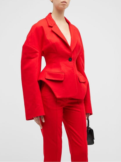 Single-Breasted Hourglass Blazer