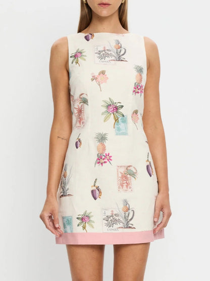 Casual Sleeveless Linen Dress