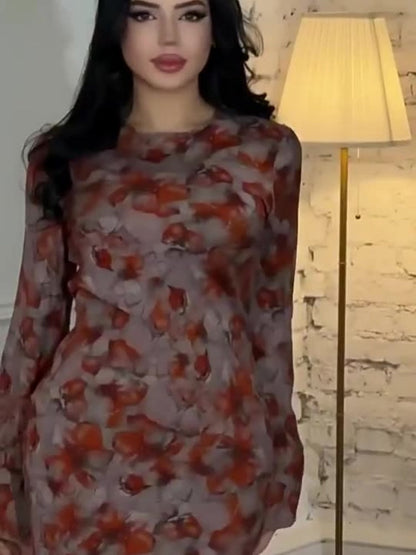 Floral Tie-Waist Bell Maxi Dress