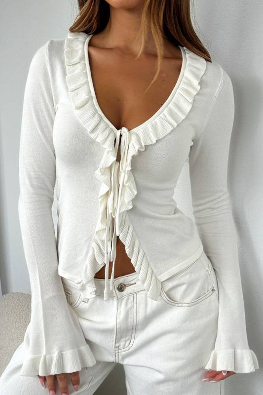 Hot Girl Long Sleeve T-shirt Women's Wool Tops