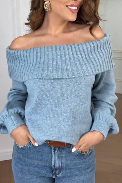 Off-the-Shoulder Knit Top
