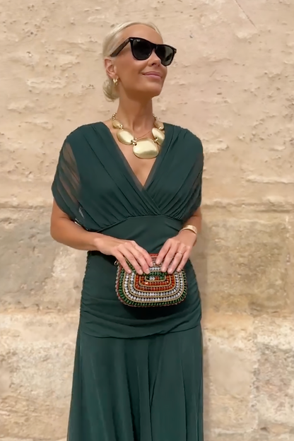 Chocolate Tulle Maxi Dress