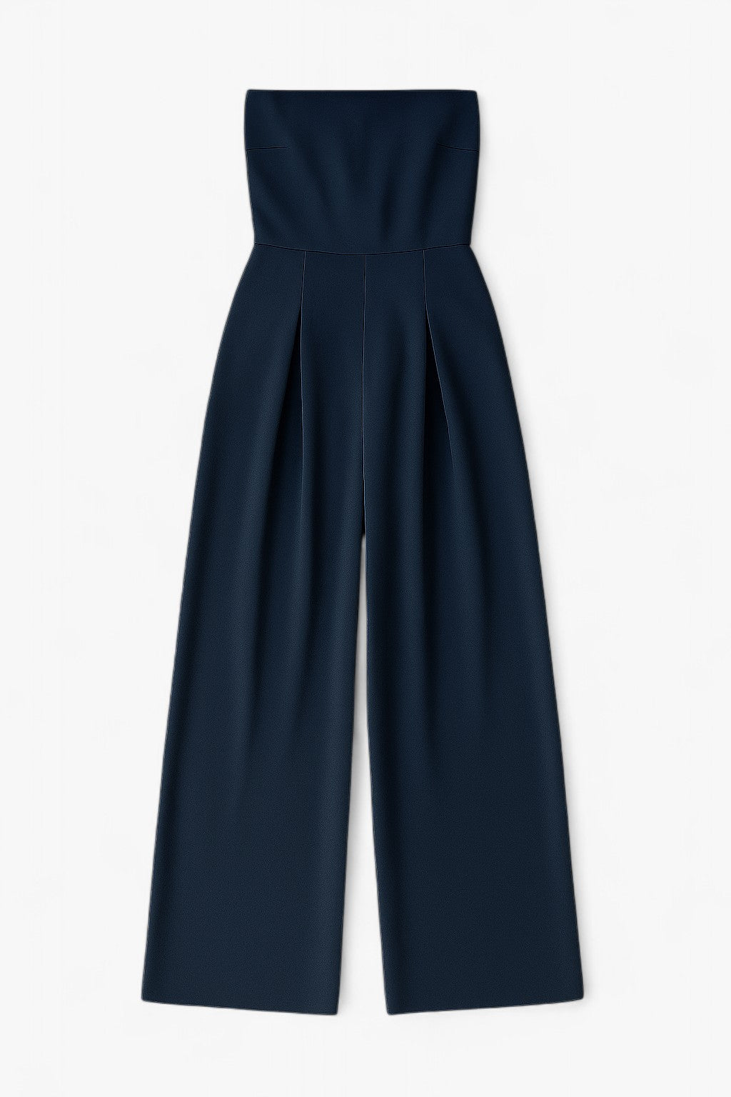 Strapless Wide Leg Jumpsuit | High Waist Structured Bodice Summer