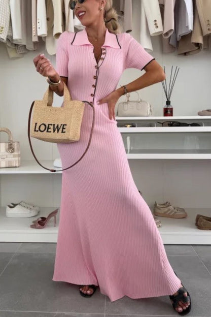 Solid Color Backless Off-shoulder Gathered Slim Maxi Dress