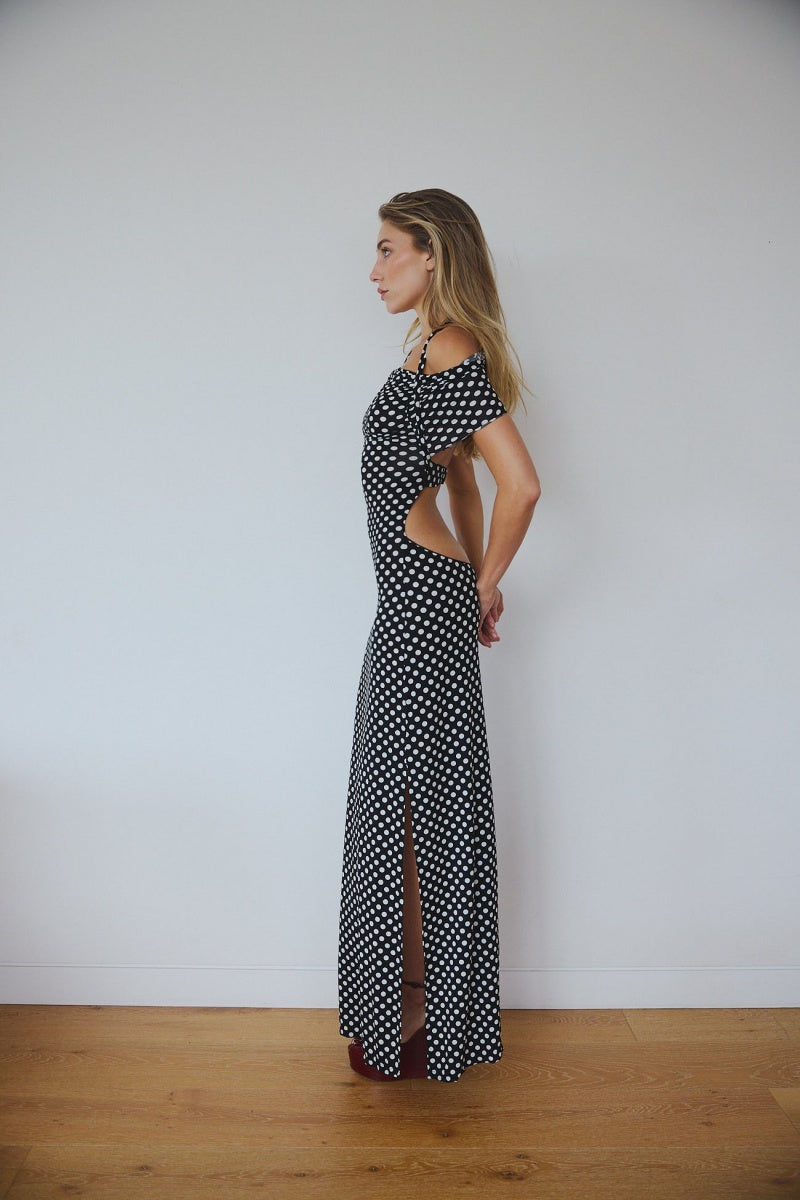 Polka Dot Maxi Dress